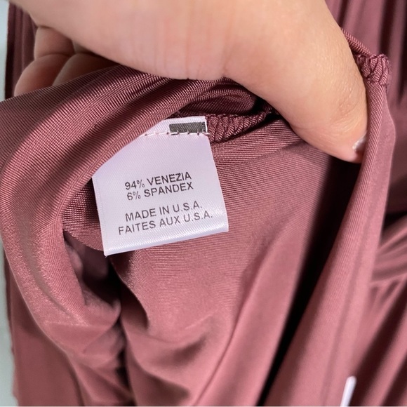 MISA Los Angeles Carissa Halter Neck Cut Out Handkerchief Hem Open Back Dress L - Picture 7 of 7